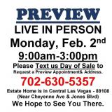 PREVIEW LIVE IN PERSON - Monday, February 2nd