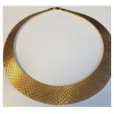 18K GOLD ELECTROPLATED OVER BRONZE NECKLACE (15)