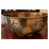 U - VINTAGE BRASS BOWL 12'DIA (A111)