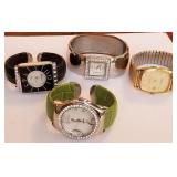 U - LOT OF FOUR CUFF WATCHES (J99)