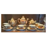 U - VINTAGE JAPANESE SATSUMA STYLE TEASET (C19)