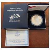 U - 2009 US SILVER DOLLAR WITH COA (J88)