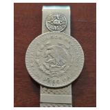 U - 1962 MEXICO PESO MONEY CLIP (J122)
