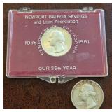 U - 1961 & 1964 COLLECTIBLE QUARTERS (J57)