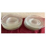 U - SIXTEEN PIECES GLASS PLATES (L84)