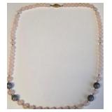 U - BEADED NECKLACE WITH SILVER CLASP (12)