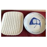 U - TWO JAPANESE PORCELAIN PLATES (L98)