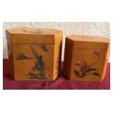 U - TWO CHINESE TRINKET BOXES (L201)