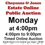 WELCOME TO OUR MON. @4pm ONLINE PUBLIC AUCTION