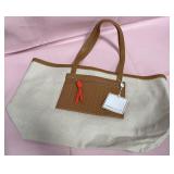 9 - LARGE CANVAS SHOULDER TOTE