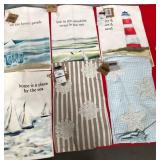 43 - COASTAL BEACH THEME TOWEL SET (A49)
