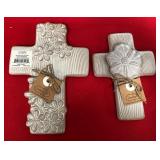 43 - CERAMIC CROSS WALL DECOR