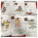 43 - HUMOROUS BEACH THEME TOWEL SET (A44)