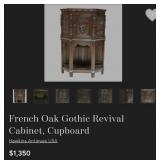 F - FRIEDNER & EBSTEINGOTHIS REVIVAL STYLE CABINET