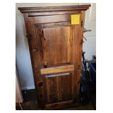 F - VINTAGE WOODEN CABINET 48'T (R17)