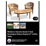 F - PAIR OF PATIO CHAIRS WITH COFFEE TABLE (Y3)