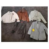 F - LOT OF FIVE WOMEN'S JACKETS (R42)