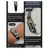 11 -YVES SAINT LAURENT SILVER TONE (1)
