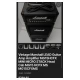 F - MARSHALL GUITAR MINI STACK AMPLIFIER (L60)