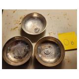 F - THREE VINTAGE BOWLS (O8)