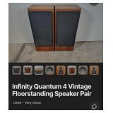 F - PAIR OF QUANTUM 4 SPEAKERS (L77)