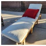 F - PATIO LOUNGER WITH CUSHION & PILLOW (Y12)