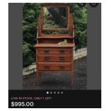 F - VINTAGE DRESSER WITH MIRROR (M11)