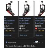 F - DW 5000 SERIES BASS DRUM PEDAL (R18)