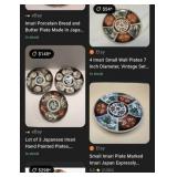 F - FIVE JAPANESE IMARI PORCELAIN PLATES (L37)