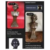 F - BRONZE BUST OF BEETHOVEN (K49)