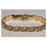 11 - 10K YELLOW GOLD BRACELET 10.2GRAMS (25)