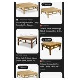 F - WOODEN COFFEE TABLE (K21)