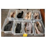 F - EIGHT PAIR OF WOMEN'S SHOES SIZE 9.5 (M17)