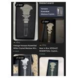 F -ROSENTHAL VERSACE MEDUSA CRYSTAL BOTTLE STOPPER