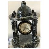 K - DECORATIVE MARBLE MANTEL CLOCK 15'T