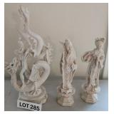 K - CHINESE DRAGON-SLAYER & ELDERS FIGURINES