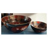 K - TWO VINTAGE COLLECTIBLE BOWLS