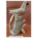 K - CARVED ONYX BIRD FIGURINE 10'T