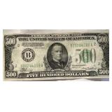 375 - 1934 A $500 FEDERAL RESERVE NOTE