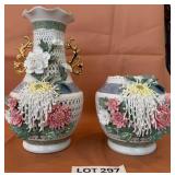 K - TWO VINTAGE CHINESE PORCELAIN VASES