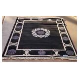K - ASIAN MOTIF AREA RUG 87X67'