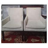 11 - PAIR OF MATCHING ARM CHAIRS (L25)