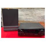 357 - DENON RECEIVER WITH SPEAKER(W53)