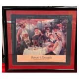 11 - RENOIR'S PORTRAITS GALLERY PRINT FRAMED 32X36
