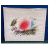 11 - ABSTRACT ART FRAMED 27X32'