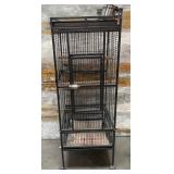 357 - WHEELED BIRD CAGE BLK(W59)