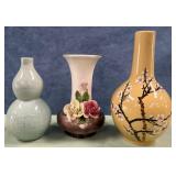 11 - THREE DECOR VASES