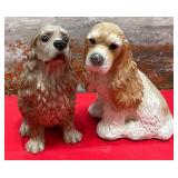 357 - CERAMIC DOG FIGURES(W45)