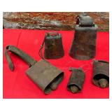 357 - ASSORTED YARD ART COW BELLS(W56)