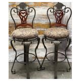 357 - PAIR OF MATCHING BAR STOOLS (W23)